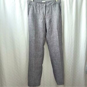 Garnet Hill Gray Linen Pants, Women’s size 6